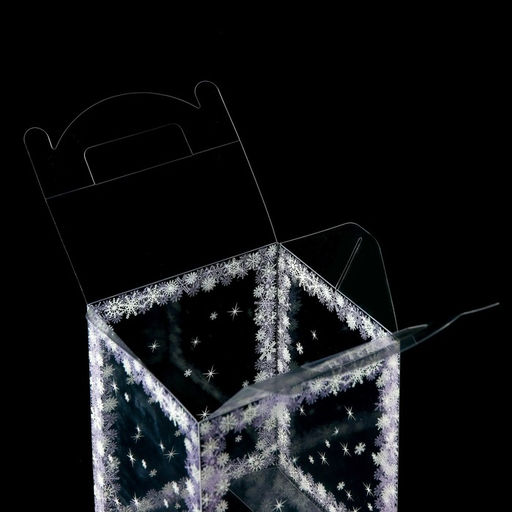 Цена за 5 шт. Складная коробка из PVC 12 x 12 x 15 см Зимушка - UPAK LAND фото 7