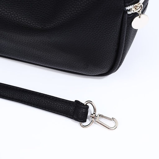 Сумка-мешок на молнии, наружный карман, цвет чёрный - Simaland фото 6