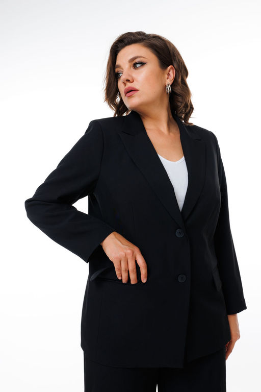 Жакет ANELLI 1416-Р черный фото 4