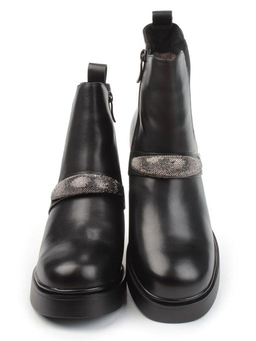 04-M904 987-31M-1 BLACK Ботинки зимние женские (натуральная кожа, натуральный мех) - Фабричный китай фото 12