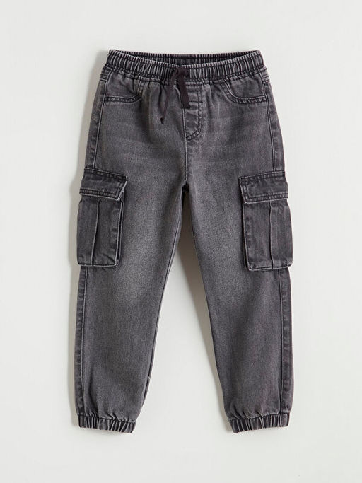 Beli Lastikli Erkek ?ocuk Jogger Jean Pantolon