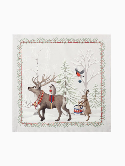 Набор салфеток сервировочных «Этель. Новогоднее чудо», 40×40 см - 4 шт., серые