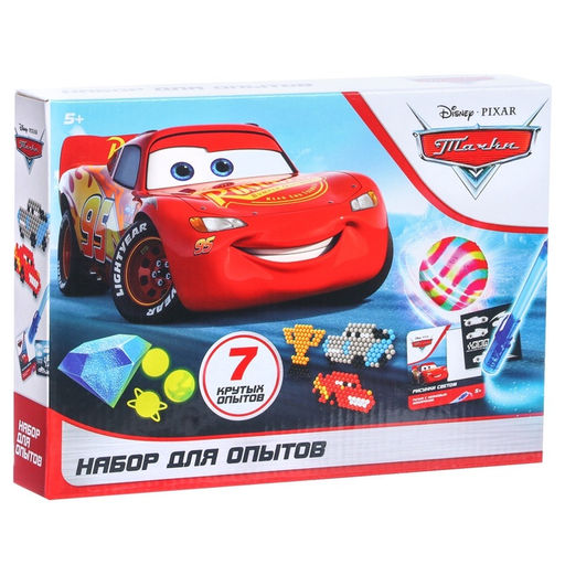 Набор для опытов Большой набор опытов,7 крутых опытов, 7 в 1, Тачки - Disney фото 9