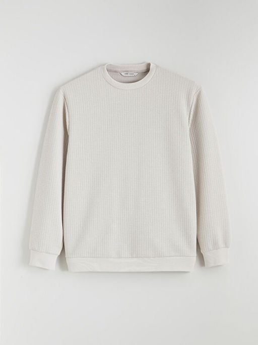 Bisiklet Yaka Erkek Sweatshirt