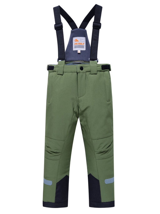 Горнолыжный костюм Valianly детский для мальчика цвета хаки 9201Kh  фото 6