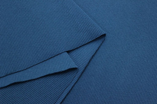 Кашкорсе цв.Петроль, ш.1.2м (0.6м*2 чулок), Пенье, хлопок-95%, лайкра-5%, 450гр/м.кв - Купава фото 3
