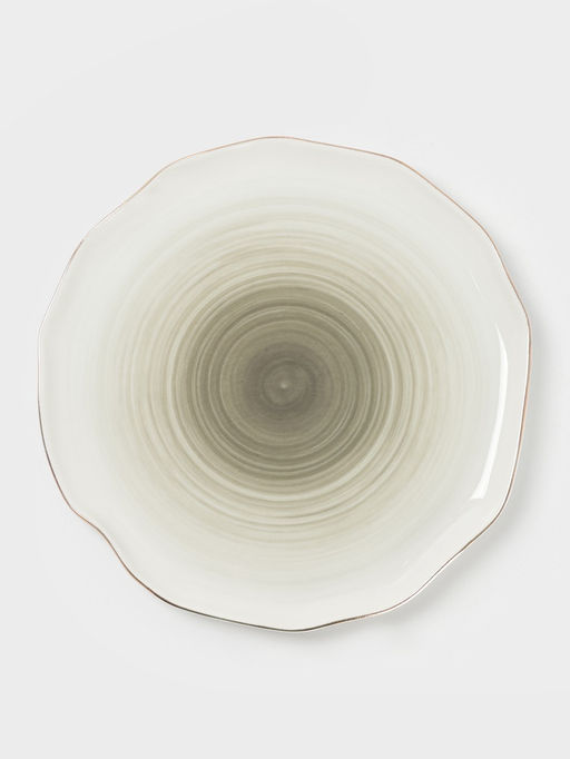 Тарелка обеденная Доляна Млечный путь, d=25 см, фарфор, серая