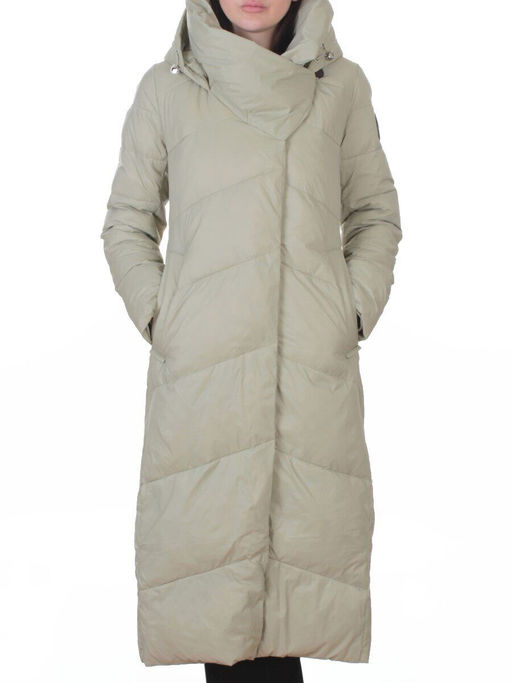 3067 OLIVE Пальто пуховое женское (утиный пух) - Fashion фото 3