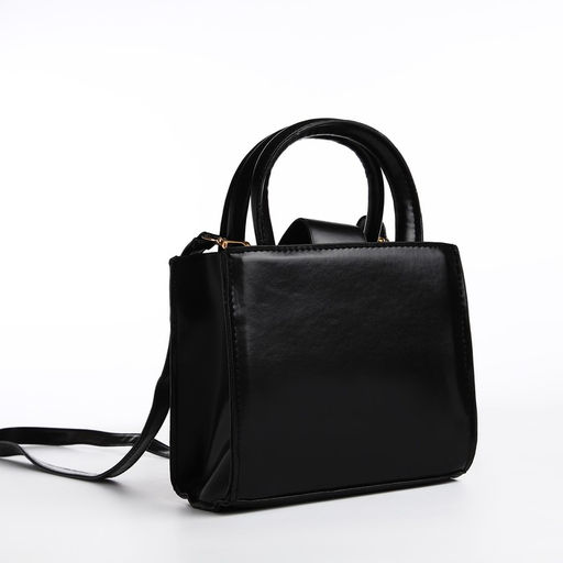 Сумка-тоут на молнии, цвет чёрный - Simaland фото 3