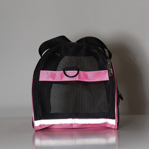 Сумка-переноска сетчатая, 48 х 26 х 31 см, розовая - Пижон фото 13