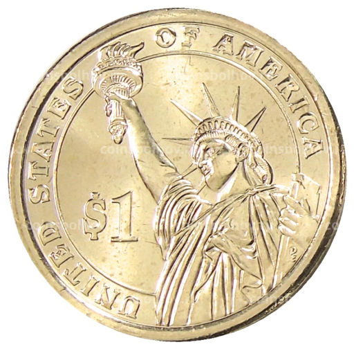 1 доллар 2012 года D США 24-й президент США Гровер Кливленд