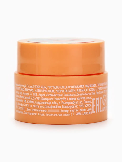 Бальзамы для губ, набор 4 шт. × 3 г, URAL LAB