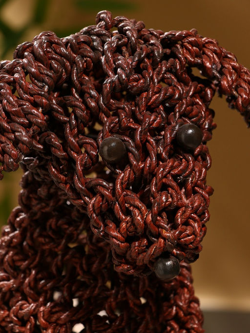 Сувенир плетёный «Собака», 33×26×33х см, сиграсс, тёмный