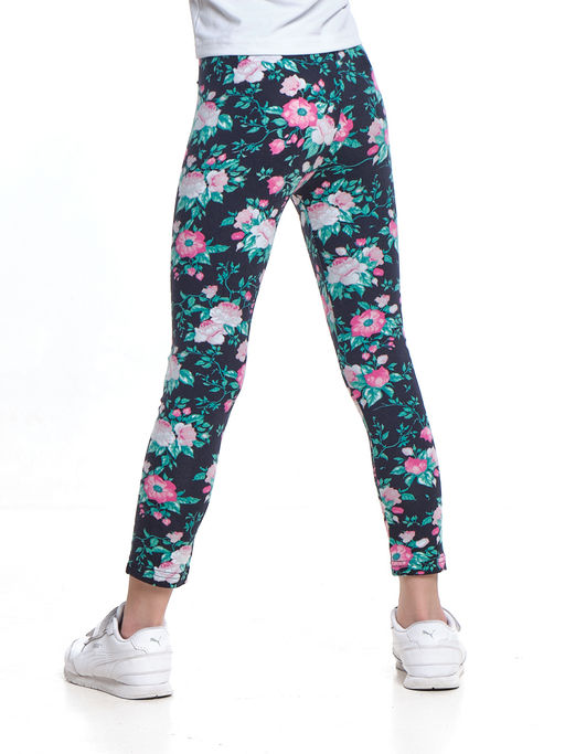 Бриджи (лосины) UD 4964 голубой/розы - Mini maxi фото 6