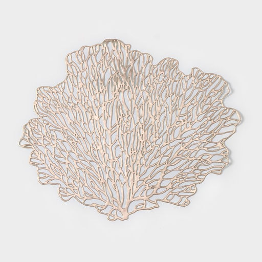 Набор салфеток сервировочных на стол Доляна Кораллы, 4839 см, 4 шт, цвет золотой  фото 2