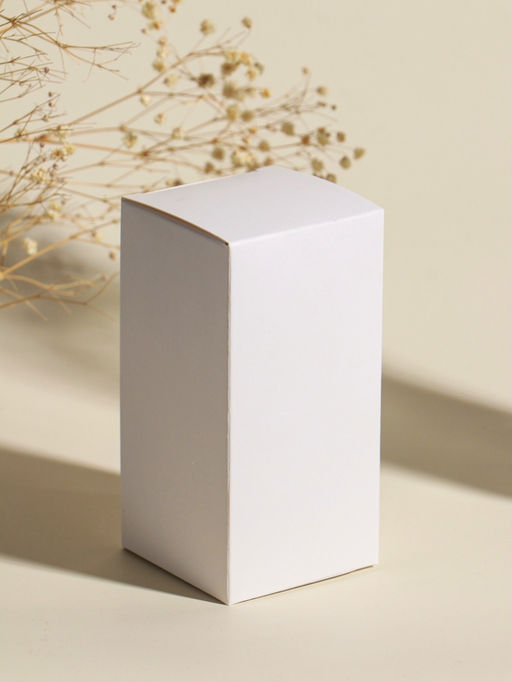 Свеча интерьерная "Столбик. Экзотические растения" нежно-голубая 5х5х11,7 см