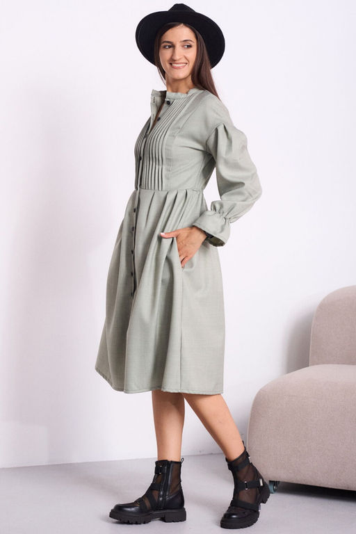 Платье Celentano 5051 приглушенный шалфейный  фото 8