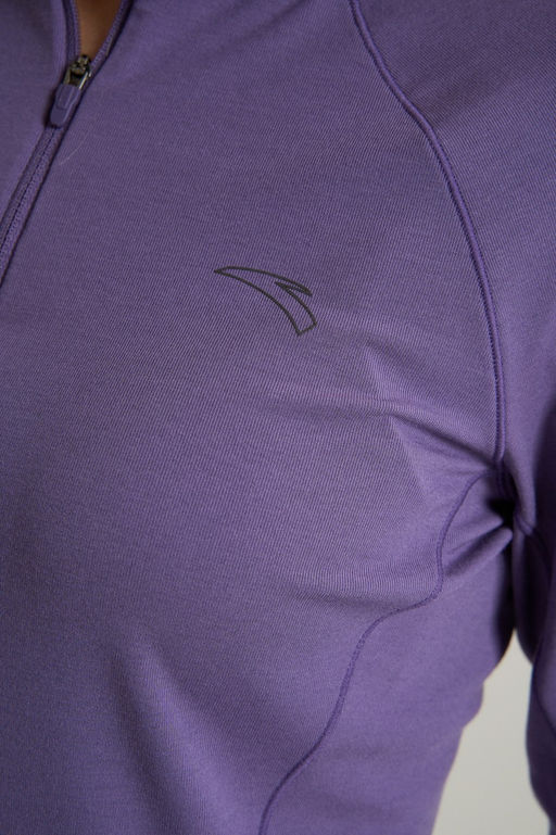 Лонгслив half-zip Фиолетовый ANTA RUNNING LS Tee фото 9