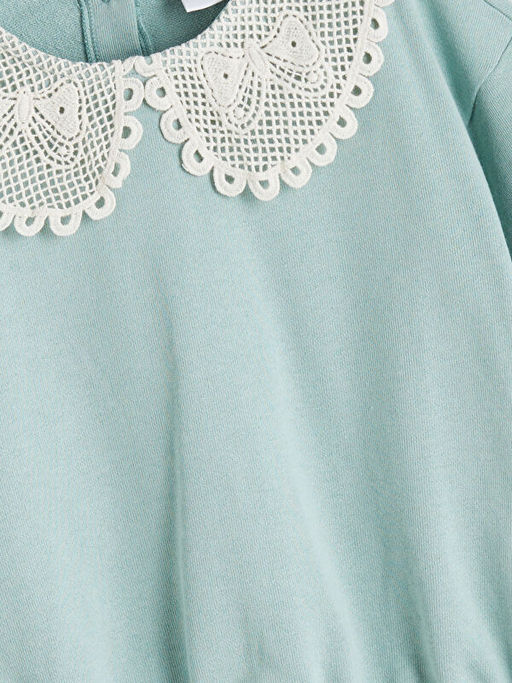 Bebe Yaka K?z ?ocuk Sweatshirt ve E?ofman Alt?