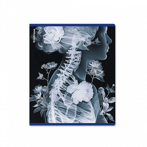 Цена за 5 шт. Тетрадь общая ученическая ErichKrause Flower Ray, 48 листов, клетка, металлизированный голографический картон_MIX-PACK  фото 4