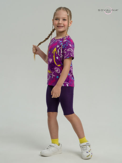 Костюм Актив граффити слива-фиолет - Sovalina фото 15