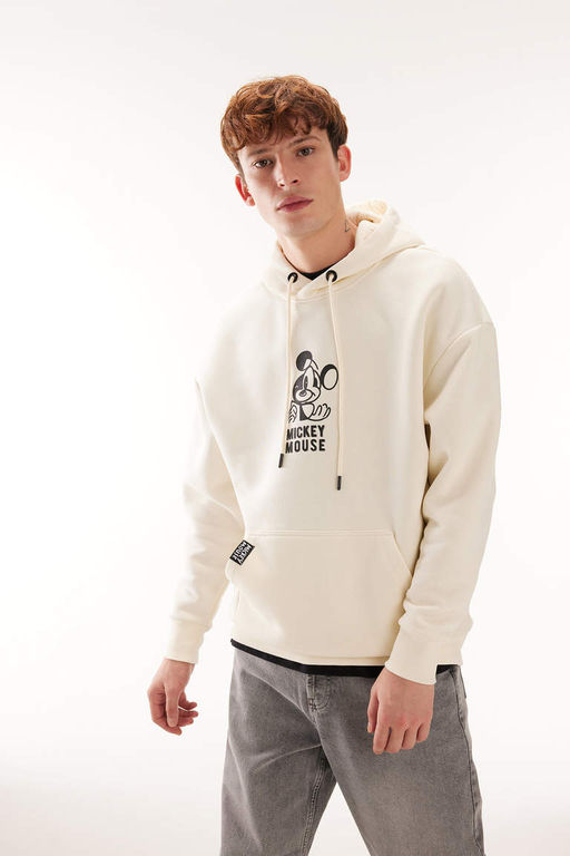 Толстовка оверсайз с капюшоном Disney Mickey & Minnie - Defacto фото 4