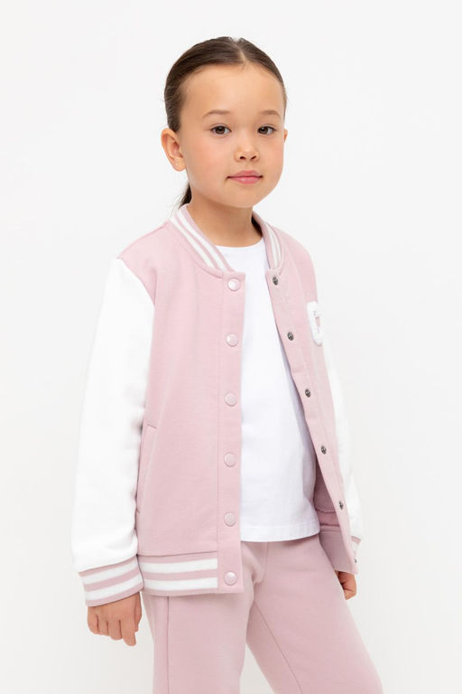 КР 302675/розовый лед жакет (бомбер) для дев