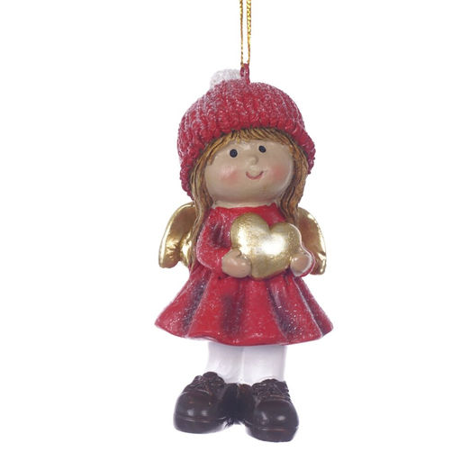 Фигурка декоративная подвесная "Ангел", L4,5 W3,5 H10 см, 2в.
