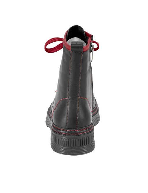 Полусапожки, черно-красные - Gabor фото 5