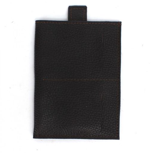 Обложка/футляр для паспорта Croco-П-408 натуральная кожа 1отд, 3карм, коричневый тем флотер (116) 238378  фото 2