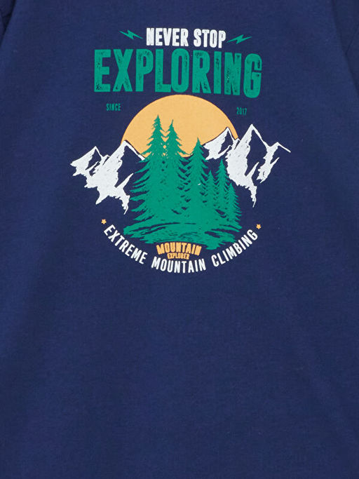 Bisiklet Yaka Erkek ?ocuk Ti??rt - Waikiki фото 2