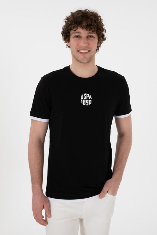 Erkek Regular Fit Bisiklet Yaka Siyah Ti__rt Sepette S_rpriz _ndirim - U.s. polo assn фото 3