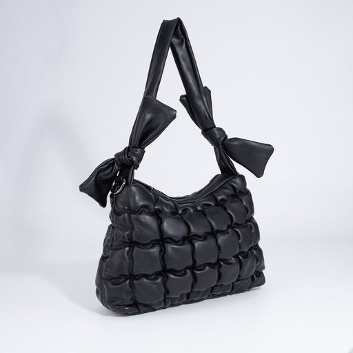 Сумка-мешок на молнии, длинный ремень, цвет чёрный - Simaland фото 3