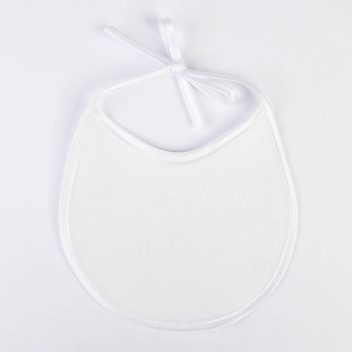 Нагрудник детский 18×18 см., микрофибра с ПВХ покрытием «Витоша», белый