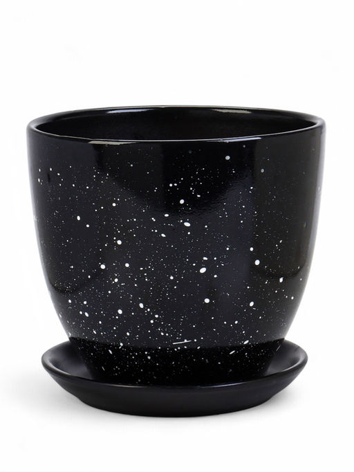 Горшок для цветов Гранит, керамика, с поддоном, набор 4 шт.: 400 мл, 1 л, 2.5 л, 5 л - Simaland фото 2