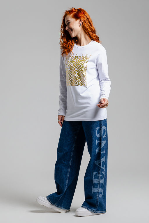 8519/1 Футболка с длинным рукавом женская