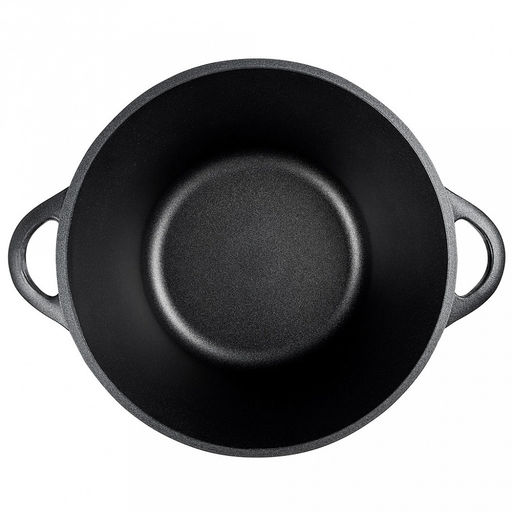 Кастрюля с антипригарным покрытием 4л, д26см "Классик", h11,5см, s0,4см, литые ручки, стеклянная крышка с пароотводом, форма "Классик волна", подарочная упаковка (Россия)