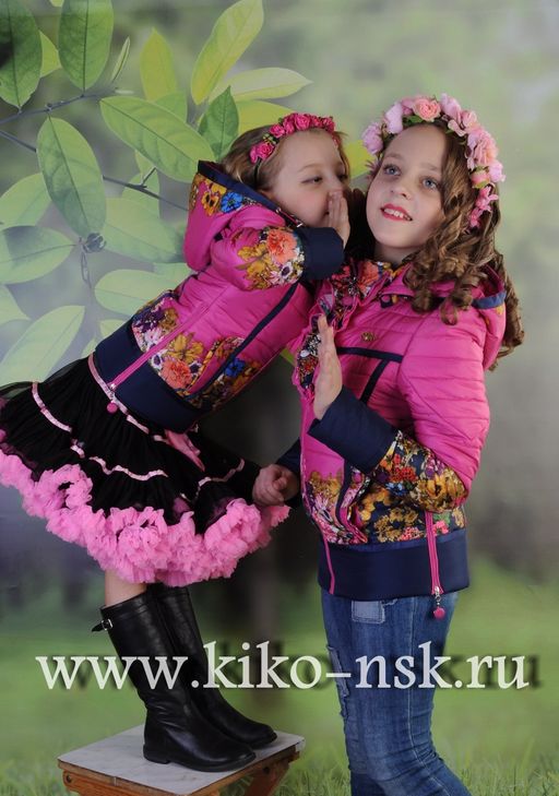 1133Б Куртка для девочки на синтепоне - Kiko фото 7