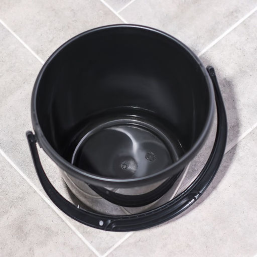 Ведро хозяйственное СибПолимер, 7 л, пластик, чёрное