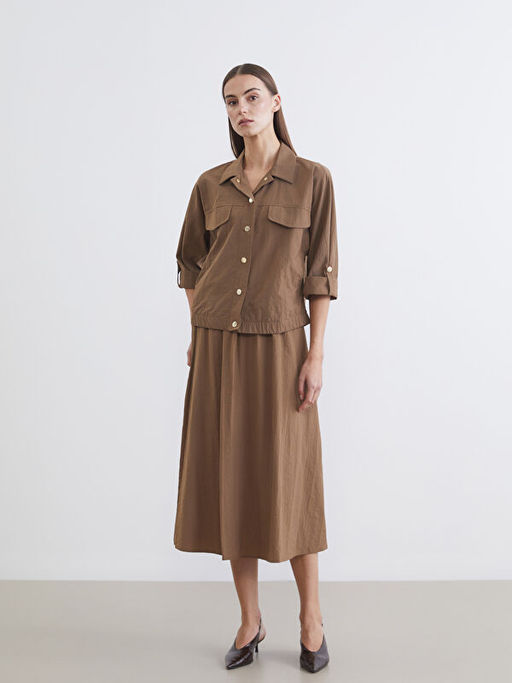 Poplin Kad?n G?mlek Ceket