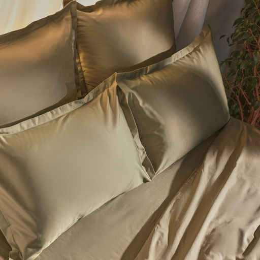 Простыня на резинке 1.5-спальная SL Home Олива, 140200+30 см, оливковая, сатин - Sima-land home фото 7