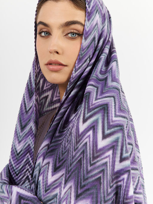 Большой, мягкий, тонкий и очень нежный двусторонний палантин с рисунком - Tantino фото 6