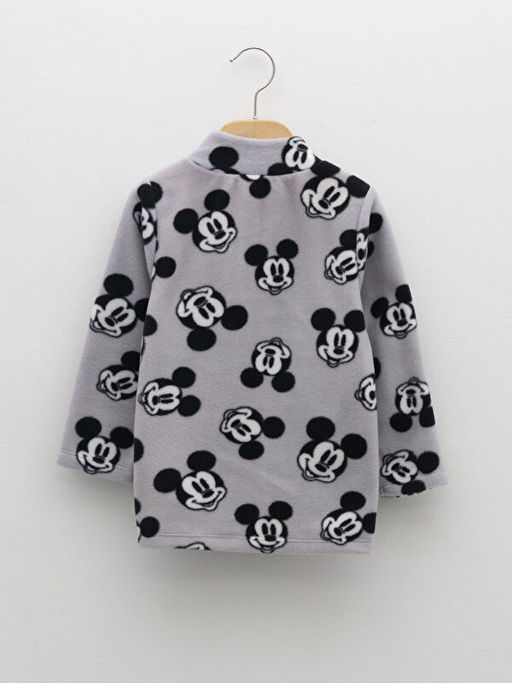 Dik Yaka Uzun Kollu Mickey Mouse Bask?l? Polar Erkek Bebek Fermuarl? Sweatshirt - Waikiki фото 2
