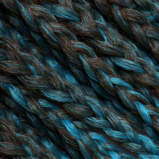 SIM-BRAIDS Афрокосы, 60 см, 18 прядей (CE), цвет русый/голубой(#FR-18) - Queen fair фото 2