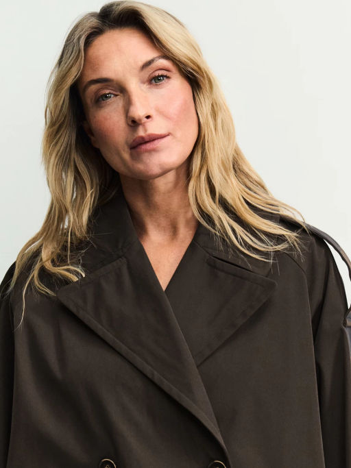 Двубортный укороченный тренч ZR2604102214-27 / Zarina  фото 4