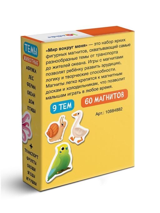 Развивающая игра на магнитах «Мир вокруг меня», 60 деталей, 3+