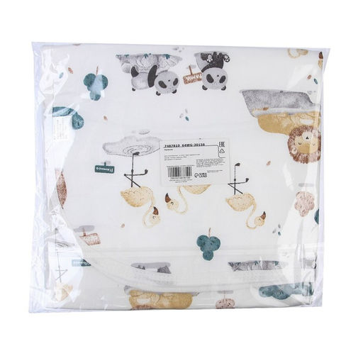 Пеленка на непромокаемой основе, 50*70 см Зверята - Крошка я фото 13