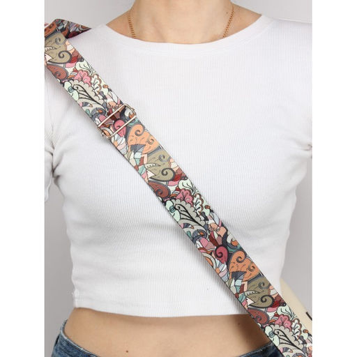 Плечевой ремень (стропа) ADEL-239/регулируемый, макс длина 150см, узор зеленый принт mpl 263298