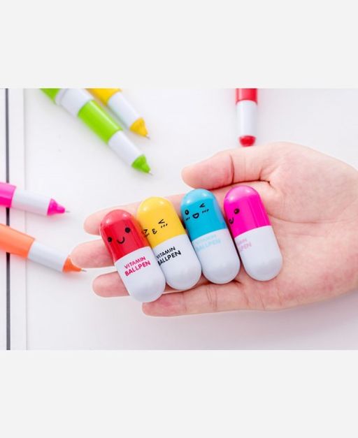 Ручка выдвижная в виде капсулы Vitamin Ballpen 904776 - Yiwu youda import & export co фото 6