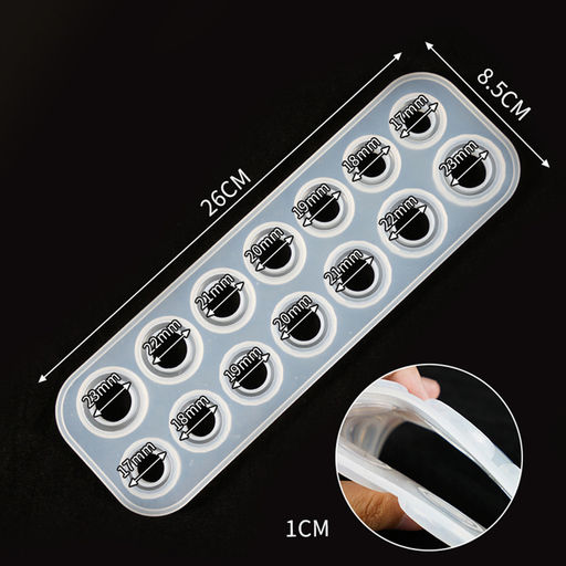 Молд силиконовый  «Кольца», 14 форм колец